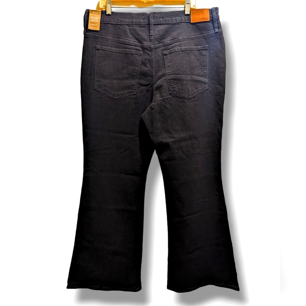Madewell The Perfect Vintage Flare Jean Black Sherborn Wash High Rise- 33/16 - Picture 5 of 15